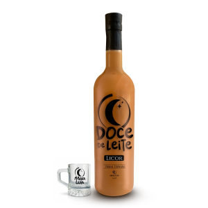 Licor Doce de Leite Meia Lua + Mini caneca personalizada